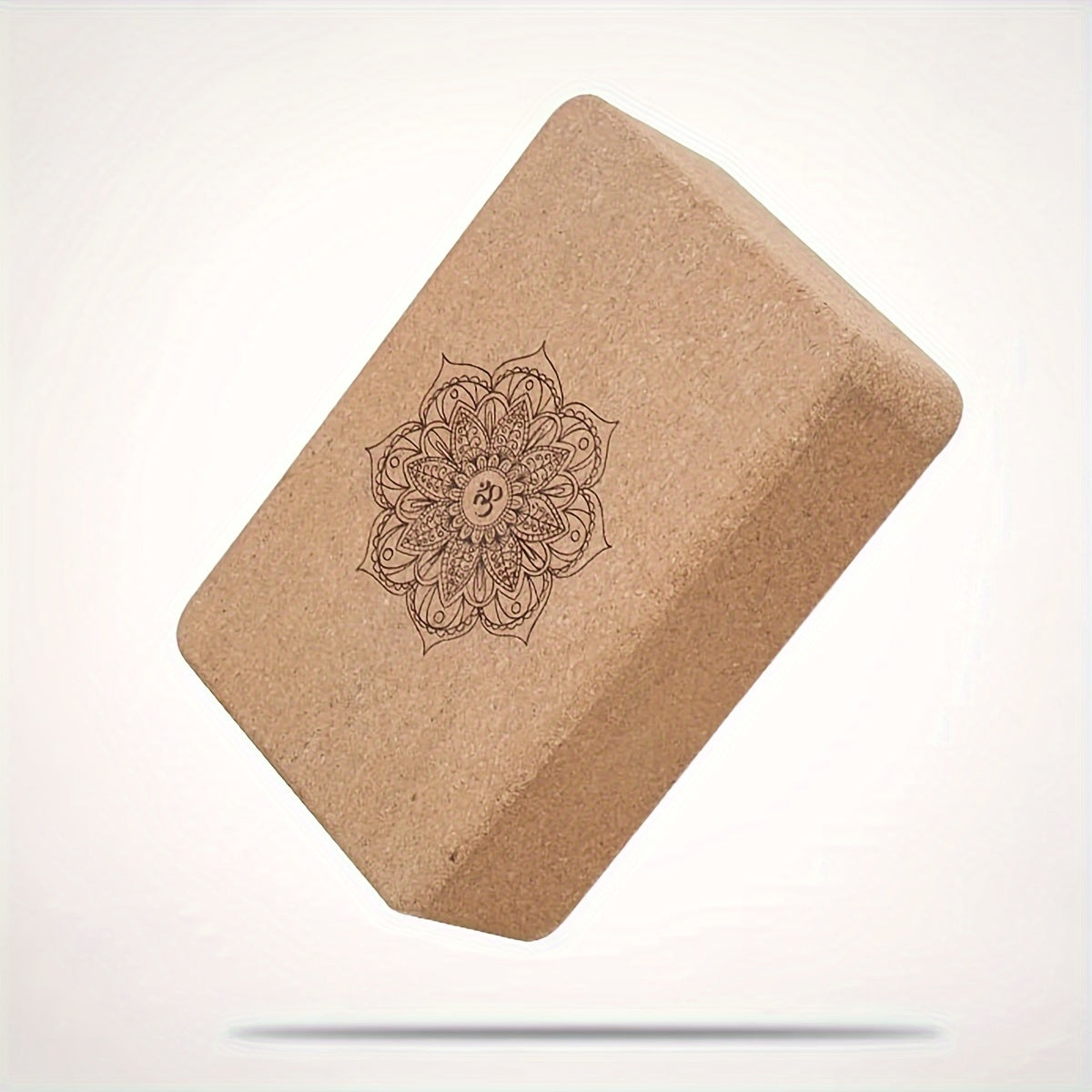 1pc Cork Wooden Yoga Brick, High-Density Yoga Block, Suitable For Dance Training, Leg Pressing, Indoor Fitness Home Gym Accessories