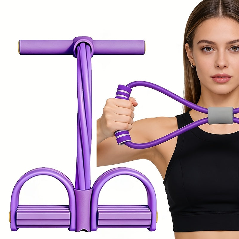 For Home Gym 2 PCS Set Yoga Band Set | EVA Resistance Bands for Sit-Ups and Leg Stretching, Elastic Yoga Sit-Up Pull Rope for Men and Women, Exercise Equipment with Tension Adjuster