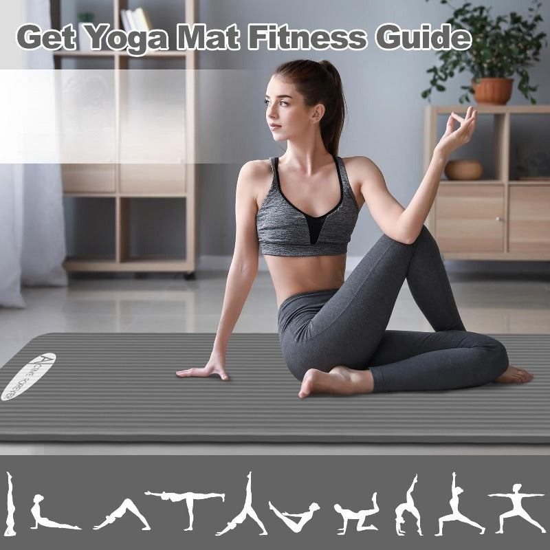 New Home Gym 3mm Professional Durable Unisex Mat, Home Fitness Pilates Floor Exercise Mat, Pilates Mat, Non-Slip Widened Pilates Mat, Thick and Wide Pilates Mat, Fitness Mat, Thick Pilates Mat, Thick Fitness Mat, Home Fitness