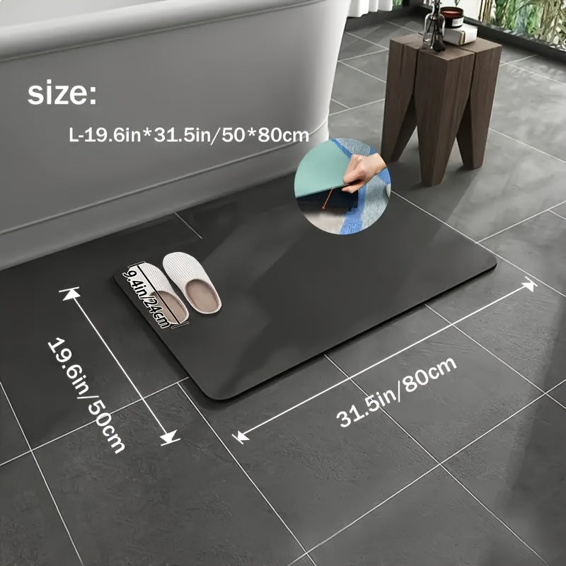 NEW Extra Absorbent Bath Mat - Quick-Dry, Non-Slip Floor Mat, Soft and Comfortable, Suitable for Bathroom, Toilet, Shower, Laundry Room, Bedroom, Living Room, Kitchen, Door Mat