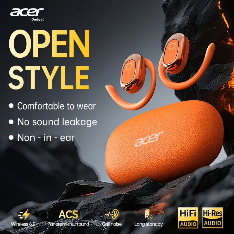 Brand New And Authentic Open-Ear Wireless Headphones Feature an Air Conduction Design That Doesn't Go Inside The Ear, Perfect for Sports, with a Large Battery And Extended Standby Time