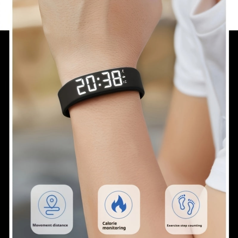 New Multi-functional Simple and Stylish Unisex Digital Watch, featuring alarm, pedometer, timer, night light, designed for students with a lightweight and comfortable fit. Ideal for any occasion—perfect as a holiday gift. I