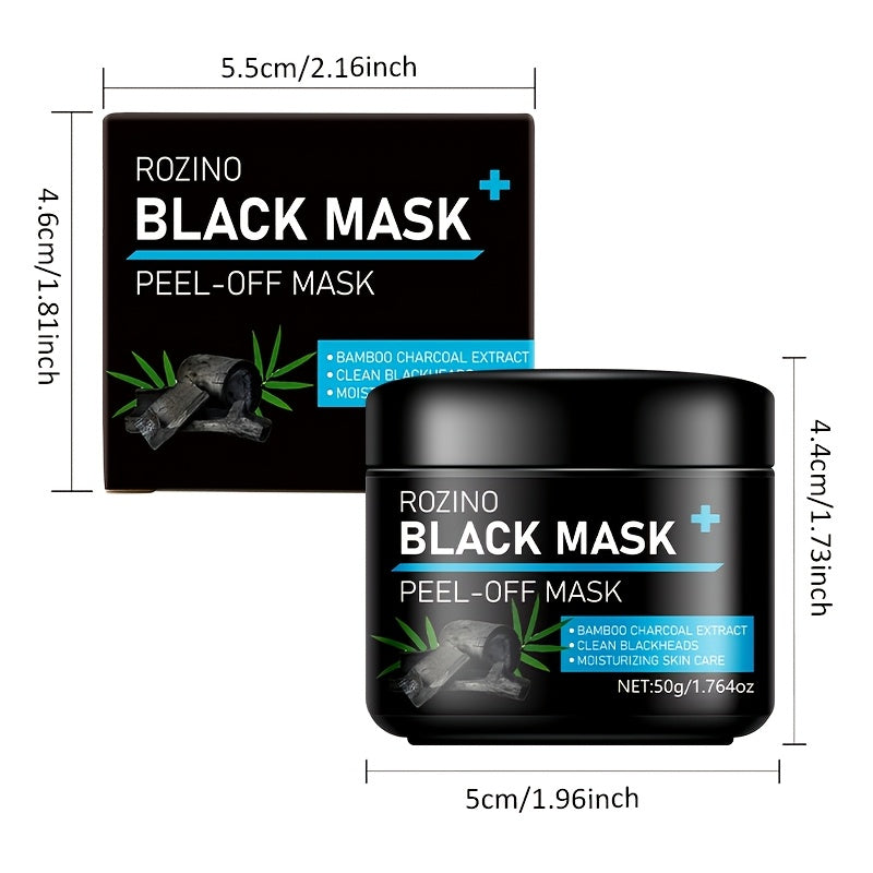 Bamboo Charcoal Instant Cleansing & Long-Lasting Oil Control: Off Mask 50g. Formulated with Jojoba Oil, Lemongrass, and Other Skincare Ingredients for Powerful Absorption. Dries Quickly Upon Application, Instantly Cleanses Po