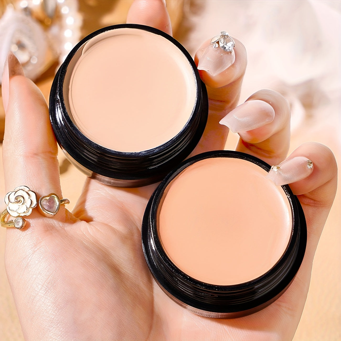 Full-Coverage Concealer for Mature Skin - Ideal for Natural Makeup to Cover Dark Circles, Spots, Marks, and Tear Troughs, with Long-Lasting Matte Finish