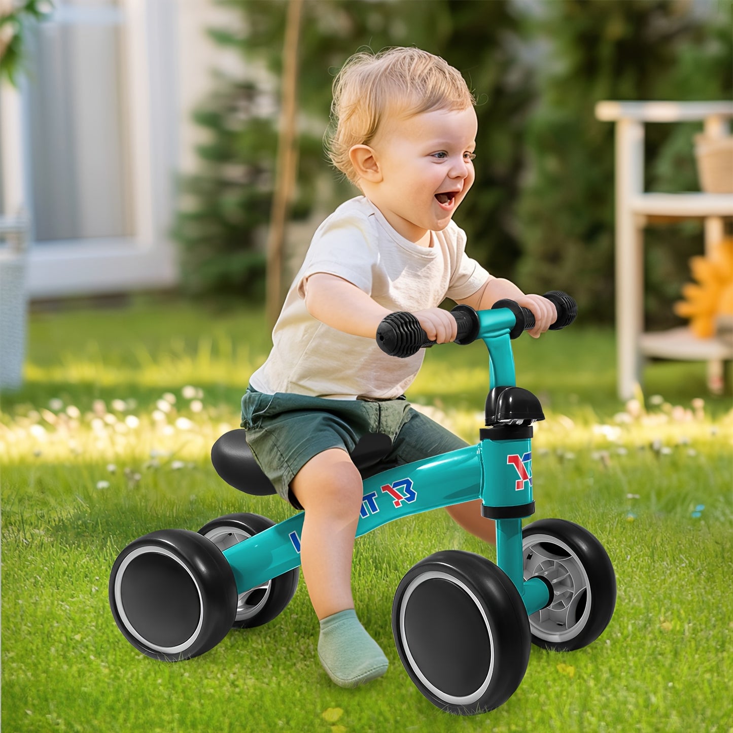 8 Months+ Baby Balance Bike, Indoor Outdoor Baby Ride on Bike, No Pedals Training Bike for Boys Girls Toddlers First Bike, Kids Best Gift