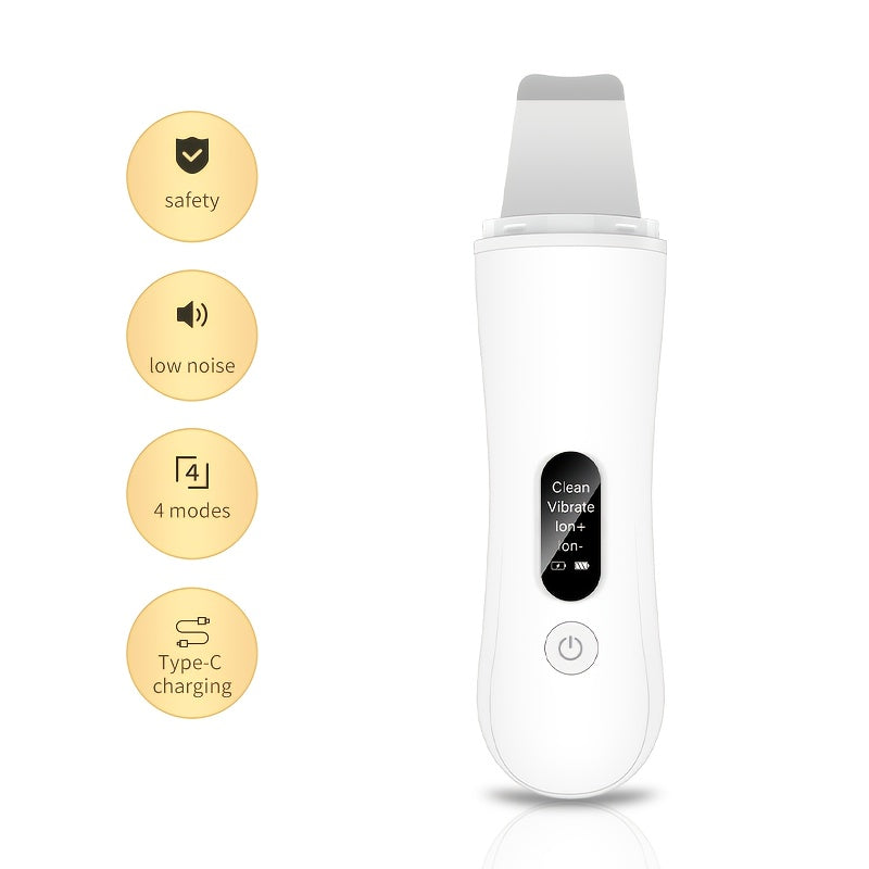 Electronic Deep Cleansing Facial Cleanser Scraper | Pore Cleaner, USB Charging, Rechargeable Lithium-Polymer Battery, Ideal for Valentine's, New Year, and Christmas Gifts.