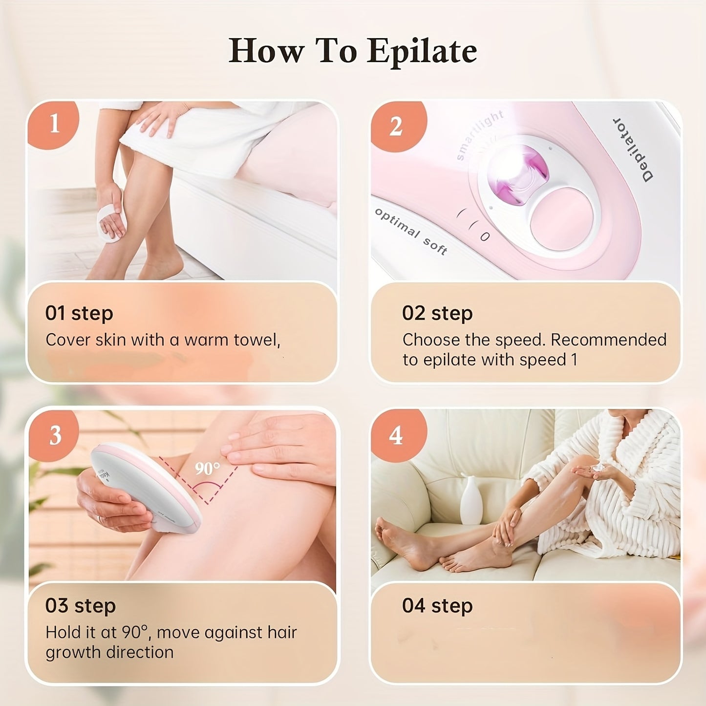 USB Charging Hair Removal Device | Women'S Intelligent Electric Hair Remover with Stainless Steel Blade, Portable, Rechargeable Nickel Battery, Capacity