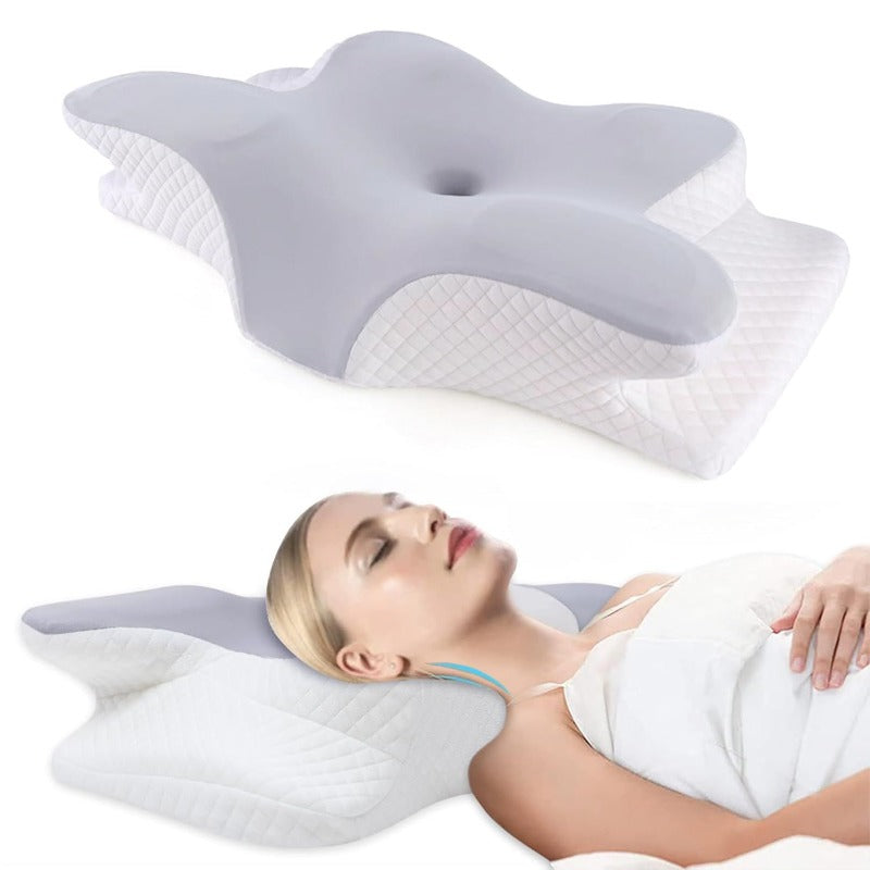 NEW Neck Pillow, Cooling Pillow For Neck Support, Ergonomic Contour Side Sleeper Pillow For Sleeping, Orthopedic Memory Foam Pillows With Pillowcase, Best For Insomniac Massage Pillow