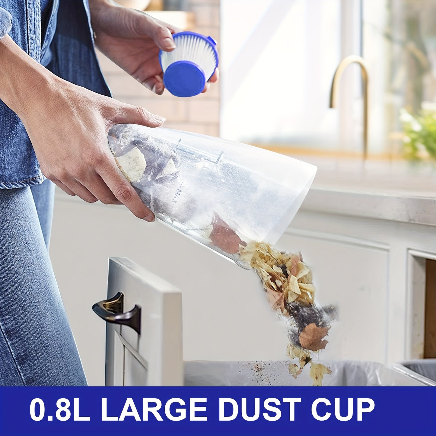 NEW Arrivals 600W Vacuum Cleaner with Cable 4-in-1 Upright Bagless Vacuum, Hand-Held Stick Vacuum Cleaner 16Kpa Suction with HEPA Filter for Animal Hair, Carpet, Rugs, Floor Home Cleaning Supplies