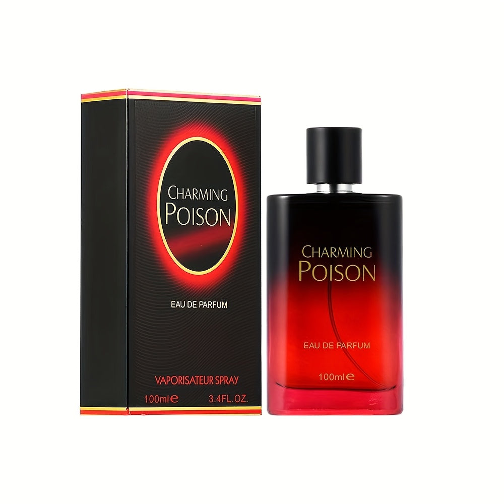Charming Poison Lady Eau De Toilette, Long-Lasting Floral And Fruity Notes, Featuring Grapefruit, Citrus, Rose, Jasmine, Musk, And Patchouli, It Enhances Charm And Confidence, Comes in a Luxurious Gradient Bottle, Suitable fo