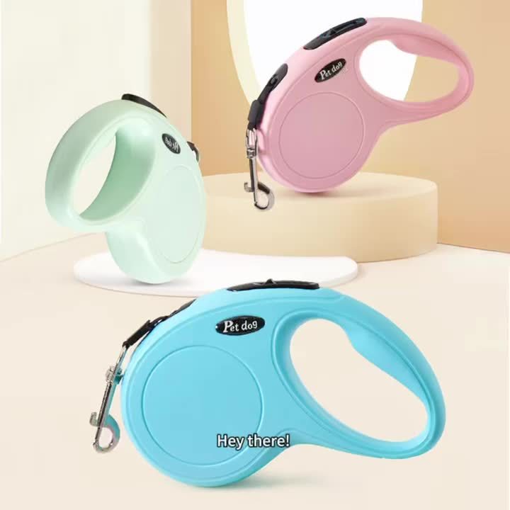 7 Colors Retractable Dog Leash | 10-foot ABS Leash for Outdoor Walking, Uncharged Power Mode