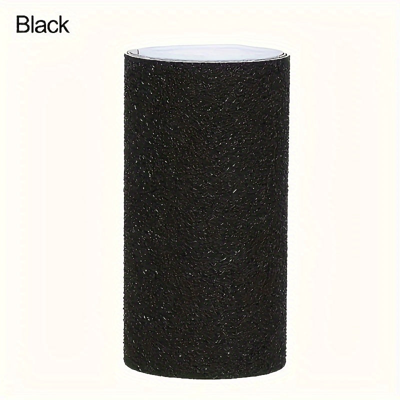 1 Roll of High Heel Sole Anti-Slip Black/White Color Pads, Noise-Reducing And Sole Protection Tape Film Stickers, Wear-Resistant Self-Adhesive Anti-Slip Stickers, Extended Anti-Slip Stickers for Outdoor Slippery Roads