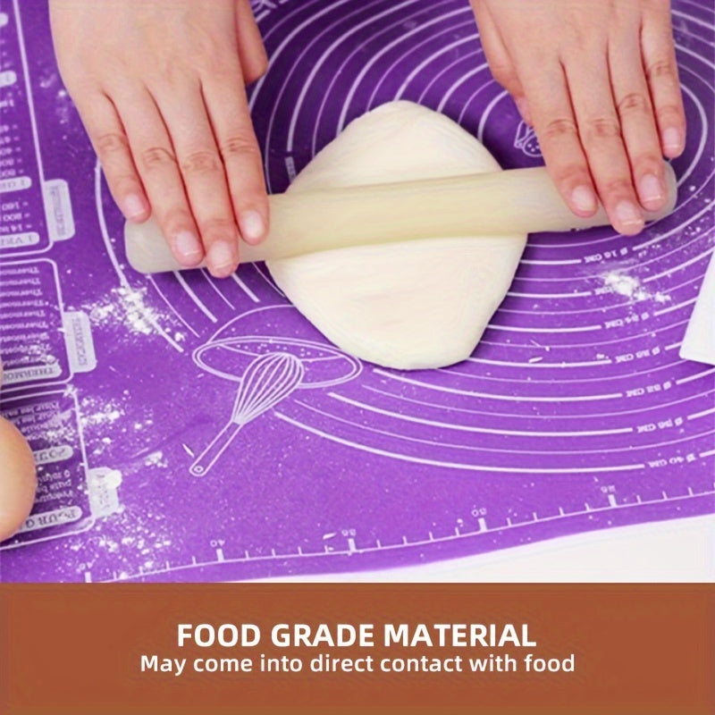 NEW Large Non-Slip Baking Mat with Measurement Marks | Durable Pastry Board Compatible with Cookie Sheets, Ideal for RV Stoves, Outdoor Activities, Christmas, New Year Gifts, Essential for Service