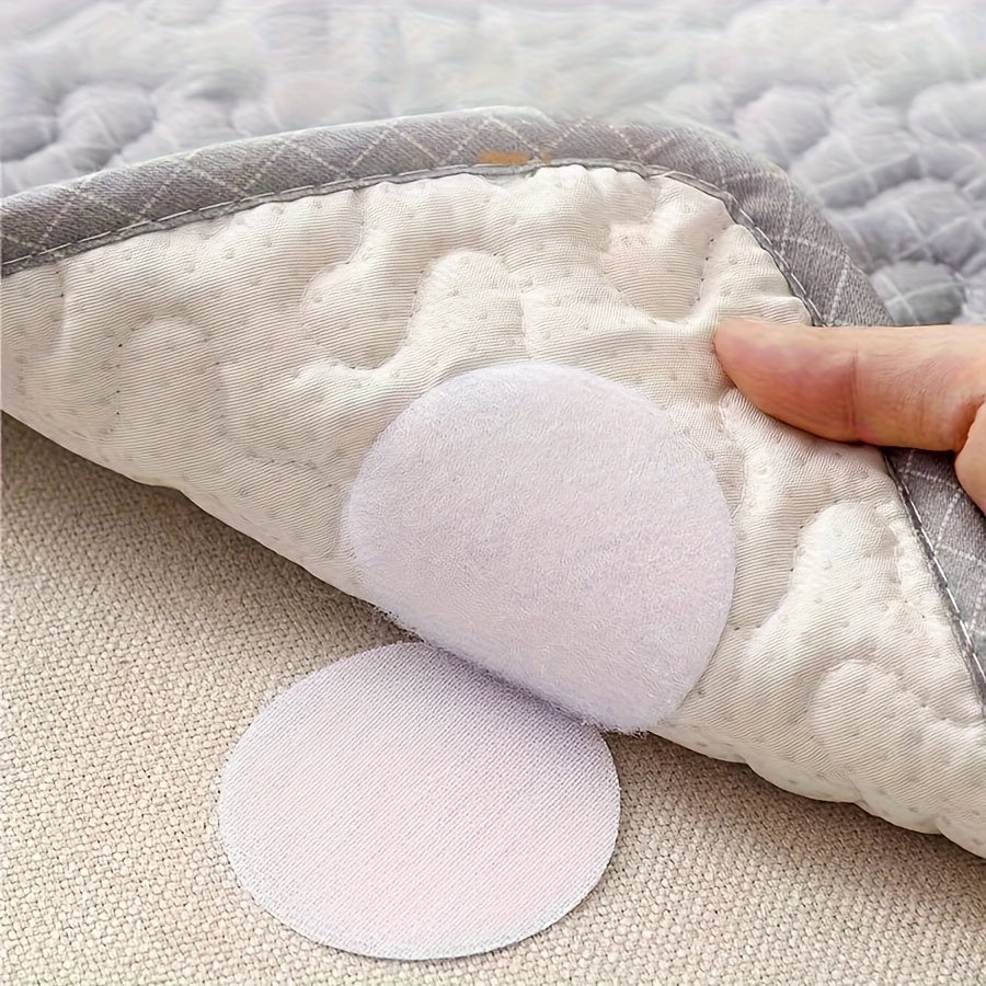20 Pairs Set Non-Slip, Reusable Polyamide Adhesive Pads - Strong Grip for Mattresses, Sofas & Home Use, Durable & Easy to Apply, Ideal for Indoor Spaces, Sofa Grip Pads |Versatile Adhesive Pads| Durable Adhesive Pads, Sofa Gr