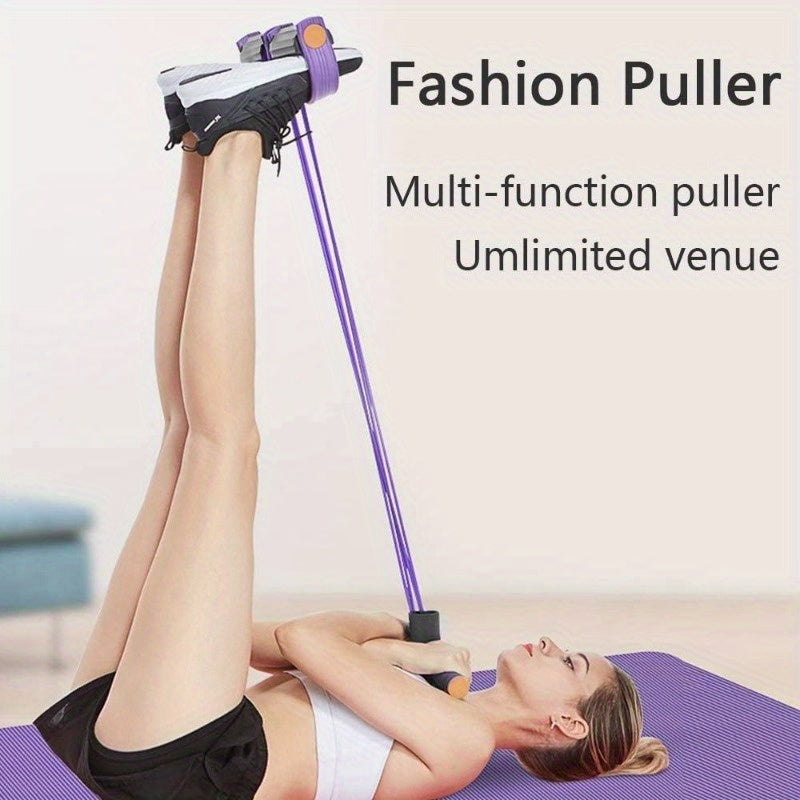 Six-Tube Upgraded High-Tension Resistance Band - Ergonomic Design, Durable Purple Resistance Bands, Suitable for Home Gym, Cardio Exercise, and Strength Training, Exercise Accessory, Fashionable Sports Equipment, Comfortable