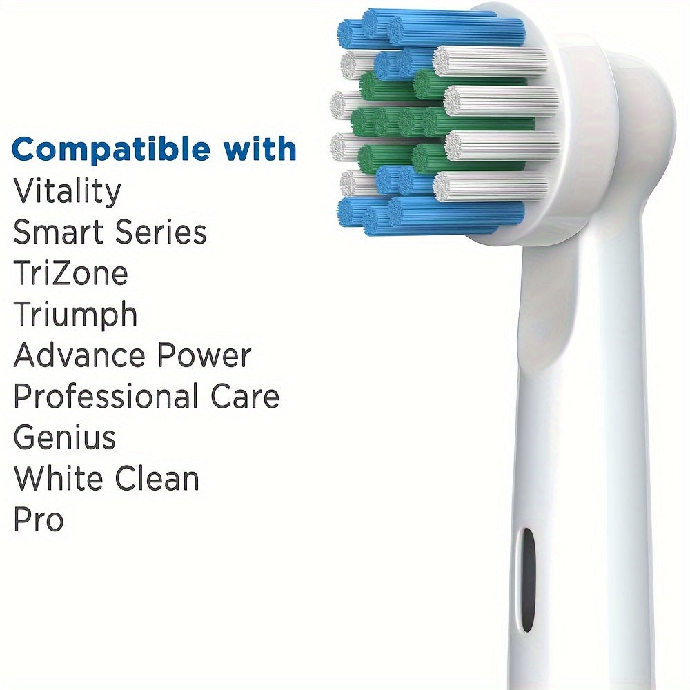 NEW 16 PCS Set Replacement Toothbrush Heads Compatible with Oral-B Pro 500/1000/1500/3000/3757/5000/7000/7500/8000 Electric toothbrushes - Soft Bristles for Gentle Cleaning, Dental Care Essentials, Hygienic Design, Family Den