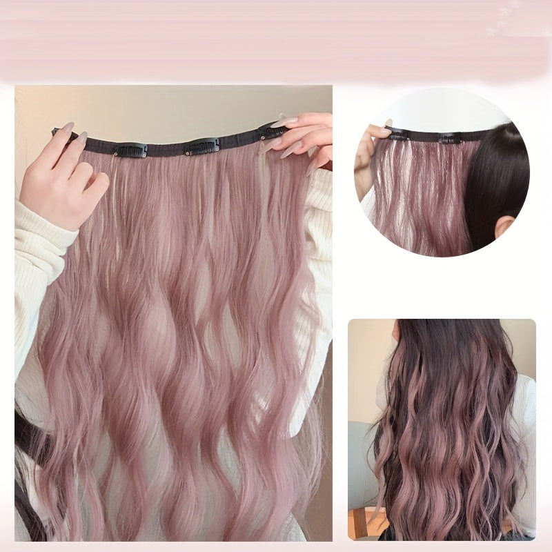 15 Colors 55.88cm Women's 22-Inch Long Curly Wave Synthetic Hair Wig - Brown/Red Blonde Purple/Pink/Pinkish-Red/Purple/Pink/Pinkish-Women Hair Extensions