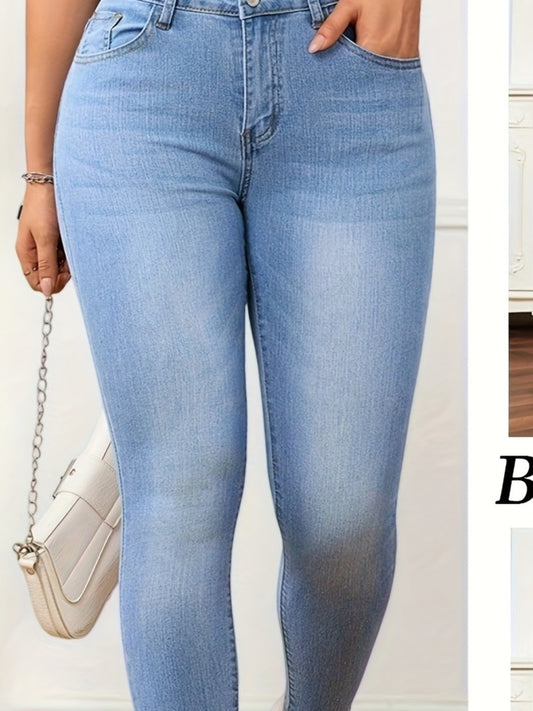 NEW UK Size Women Denim Blue Jean Pants Stylish Skinny Jeans with a Cat Whisker Design Girls Casual Streetwear Clothing