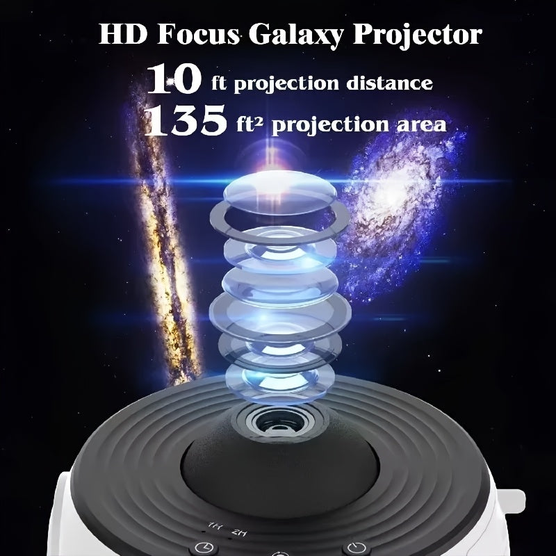 NEW Arrivals 13 Modes - High Definition Planetarium for galaxy Starlight Projector -6W 360 ° Rotating Solar System Projector With Adjustable Focus And Timer, USB Power For Bedroom Decoration, Suitable For Bedroom And Living