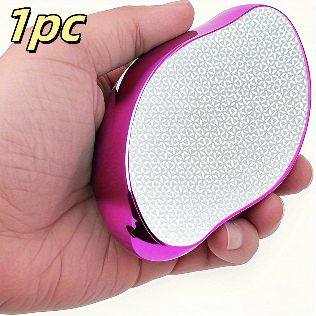 2 PCS Set of Shiny Rose Red Electroplated Bristle Exfoliating Epilator Gloves with Pattern - Unisex, Painless Exfoliation for Smooth Back, Arms, and Legs, Reusable and Waterproof Hair Removal Tool