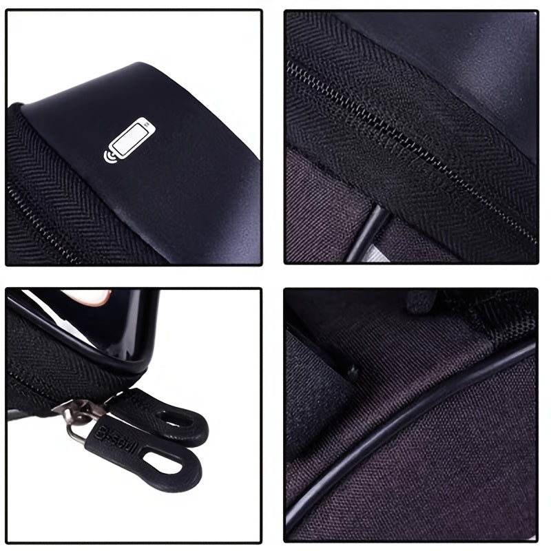 Black and Red Color Bicycle Bag 1L, Top Tube Frame Bag, Handlebar, Mountain Bike, Touchscreen Cycling Bag, Phone Mount, Bicycle Accessories