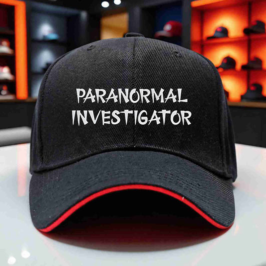 8 Colors "Paranormal Investigator" Printed Baseball Cap - Adjustable, Comfortable, Lightweight Polyester Golf Hat for Outdoor Adventures, Hiking, Running, Traveling & Casual Wear, Outdoor Adventure Gear | Stylish Adjustable C