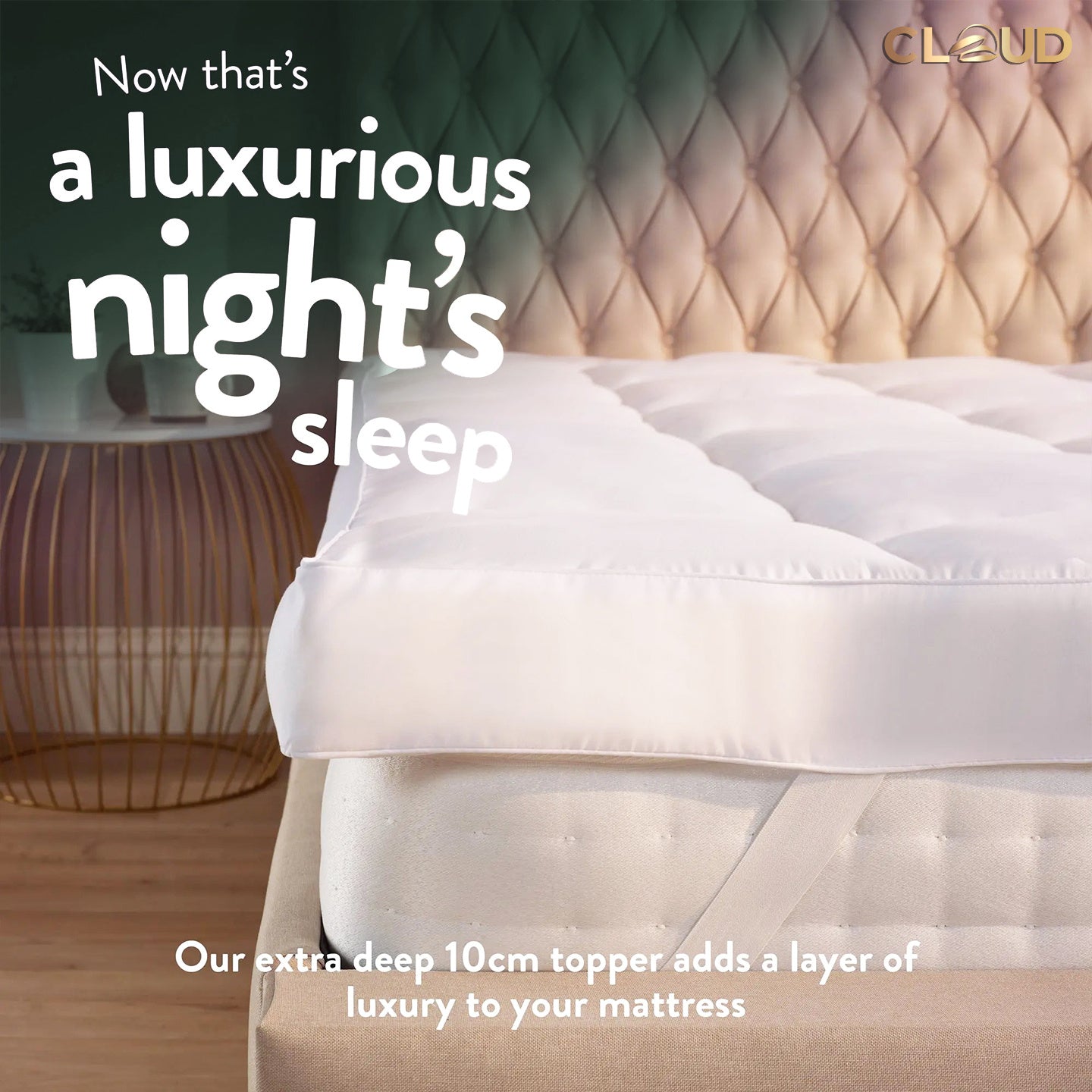 NEW Arrivals Microfiber Mattress Topper 4 Inch/10cm Heavy Fill Super Soft and Fluffy Single Double King Box Stitched Mattress Topper Extra Thick