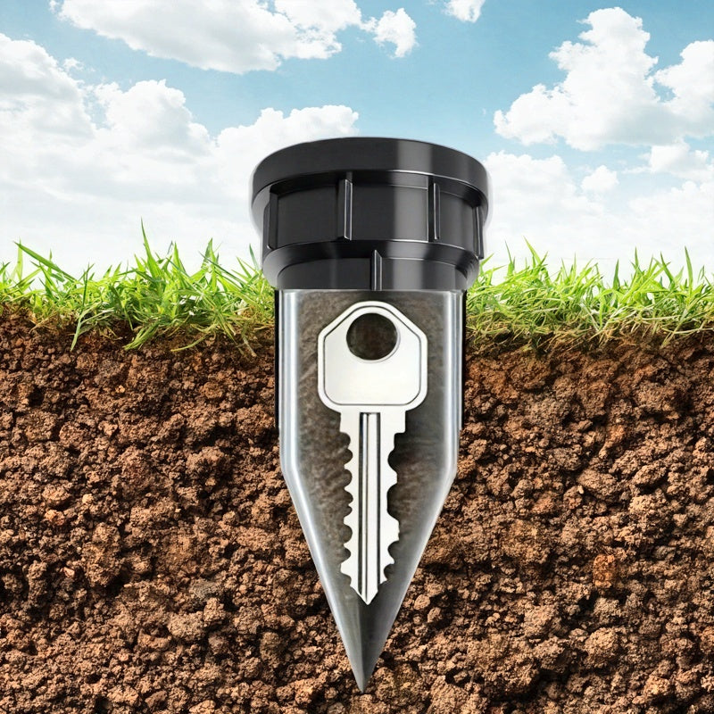 Simulated Sprinkler Key Hider | Waterproof and Rustproof Underground Secret Room, Suitable for Gardens, Lawns, and Courtyards | Durable Outdoor Security Device, Dummy Spare Key Storage, PETG Material