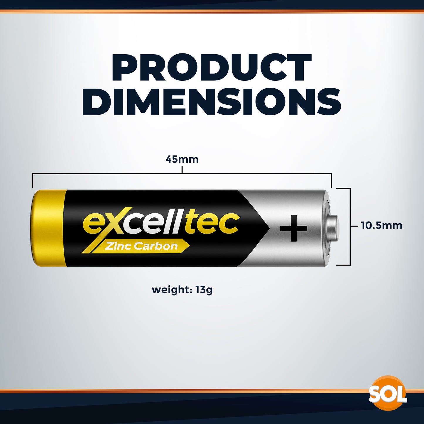 20 Pack Set Excelltec AA / AAA Batteries | 1.5V Zinc Carbon Dry Cell 1000mAh Battery for Low Drain Devices | Non-Rechargeable Primary Cell Batteries for Remote Controls, Clocks, Flashlights, Alarms, Radios & More | Long Shelf