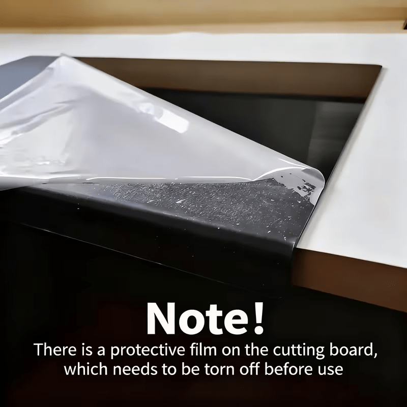 Large Black High-Tenacity Cutting Board, Chopping Board, Non-Slip Acrylic Black Cutting Board, Kitchen Home Restaurant, Countertop Protection Cutting Board, Fruit Cutting Board, Kitchen Utensils, Kitchen Supplies