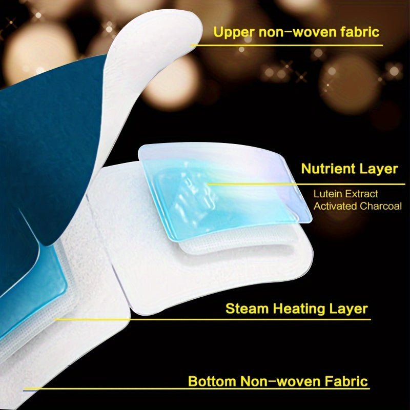 NEW Arrivals 20 PCS Set Lutein Steam Eye Mask - Warm Moist, Light-Blocking & Moisturizing, Convenient for Office & Travel, No Electricity Needed, Ideal for Eye Protection
