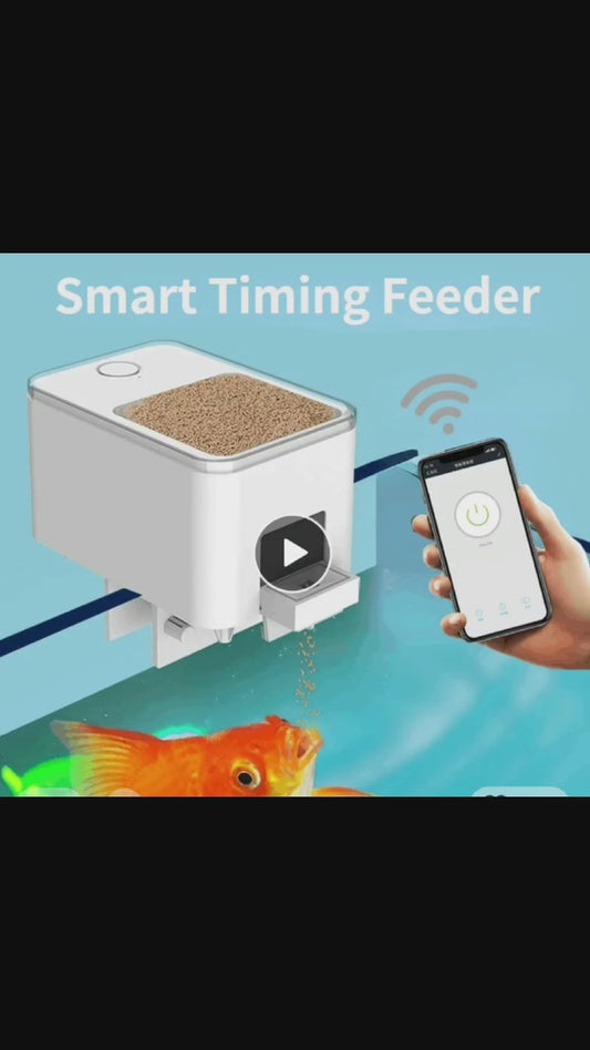 Automatic Aquarium Fish Tank Feeder Timing/Wifi Wireless Smart Phone App Intelligent Speaker Voice Remote Control Fish Feeding