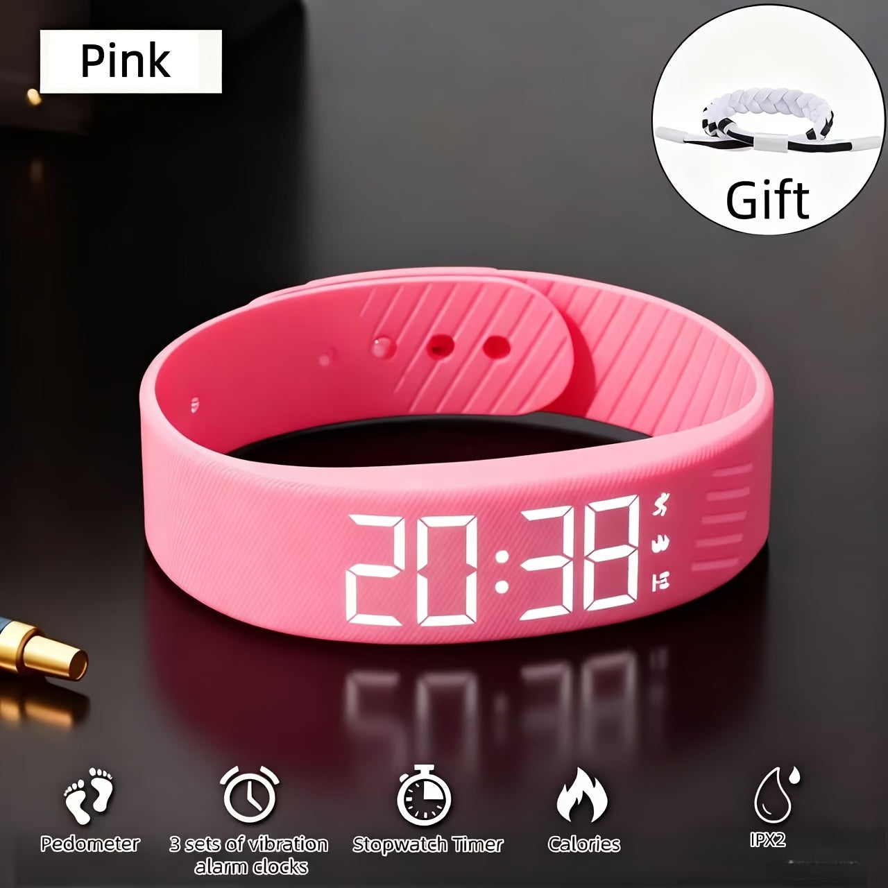 New Multi-functional Simple and Stylish Unisex Digital Watch, featuring alarm, pedometer, timer, night light, designed for students with a lightweight and comfortable fit. Ideal for any occasion—perfect as a holiday gift. I