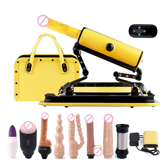 2020 New Portable Handbag Automatic Vibrators Remote Control Masturbation Toy Vibrator Pumping Love Gun Retractable Sex Machine