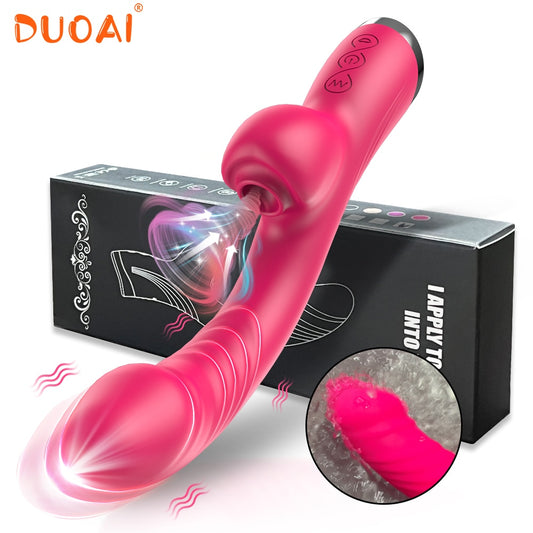 Realistic Rabbit Vibrator Dildo for Women Vagina Clitoris Sucker Stimulator G Spot Vibrator Female Masturbator Sex Toy for Adult