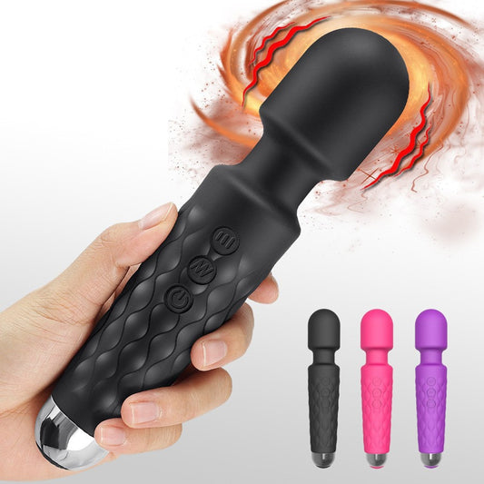 20 Modes Powerful Vibrator Mini AV Magic Wand Usb Charging Handheld Body Massager Clitoris Clit G-Spot Stimulator Women Sex Toys