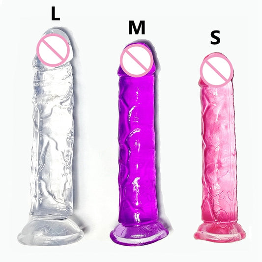 Realistic Dildo With Suction Cup Huge Jelly Dildos Sex Toys for Woman Men Fake Dick Big Penis Anal Butt Plug Erotic Sex Shop