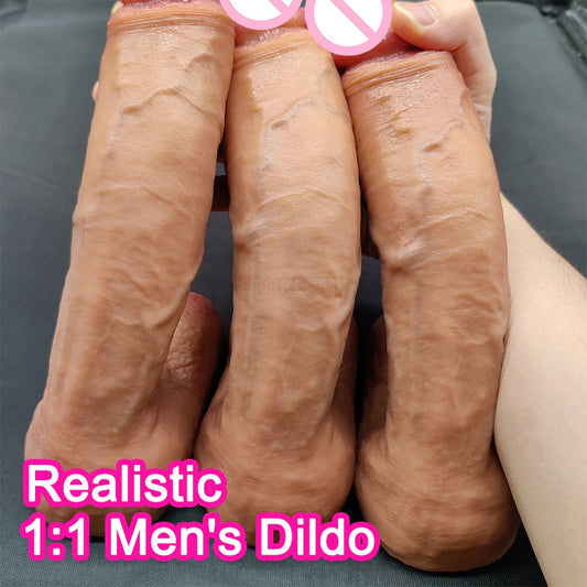 ST2 Real Silicone Big Huge Dildo Realistic Artificial Penis Dick adult Sex Toys for Women masturbation masturbator