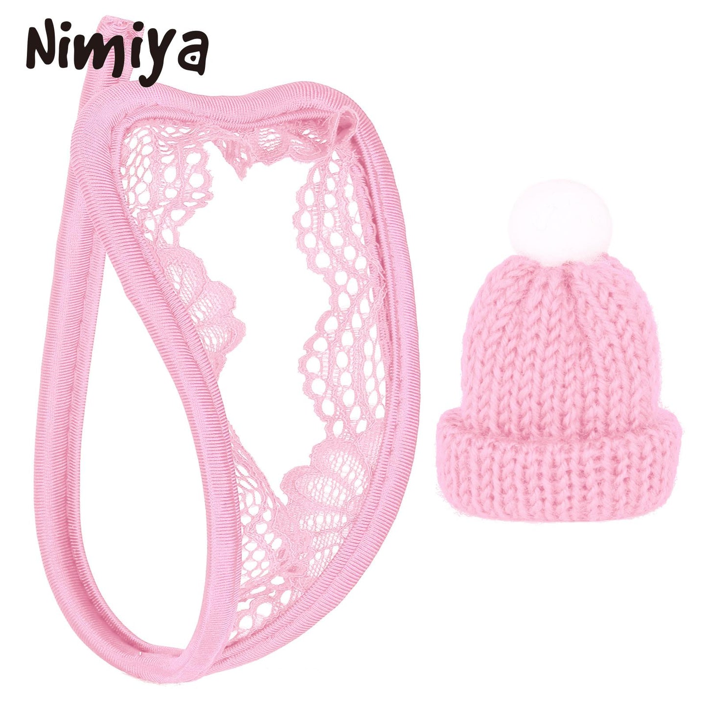 Nimiya Mens Exotic Pure Color Hollow Out  C Shape Thongs Bulge Pouch 15 Styles C-strings Sissy Crossdress Night Club Underwears