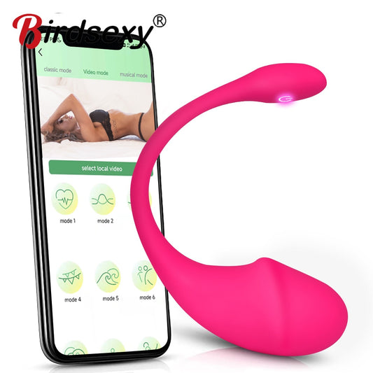 Wireless Bluetooth G Spot Dildo Vibrator for Women APP Remote Control Wear Vibrating Egg Clit Female Panties Sex Toys for Adults