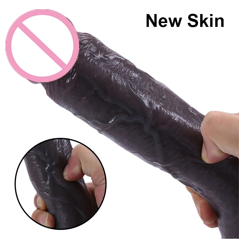 Realistic Dildo With Suction Cup Huge Black Adults Sex Toys For Woman Men Soft Dick Big Penis Anal Plug Vagina Erotic Sexy Shop