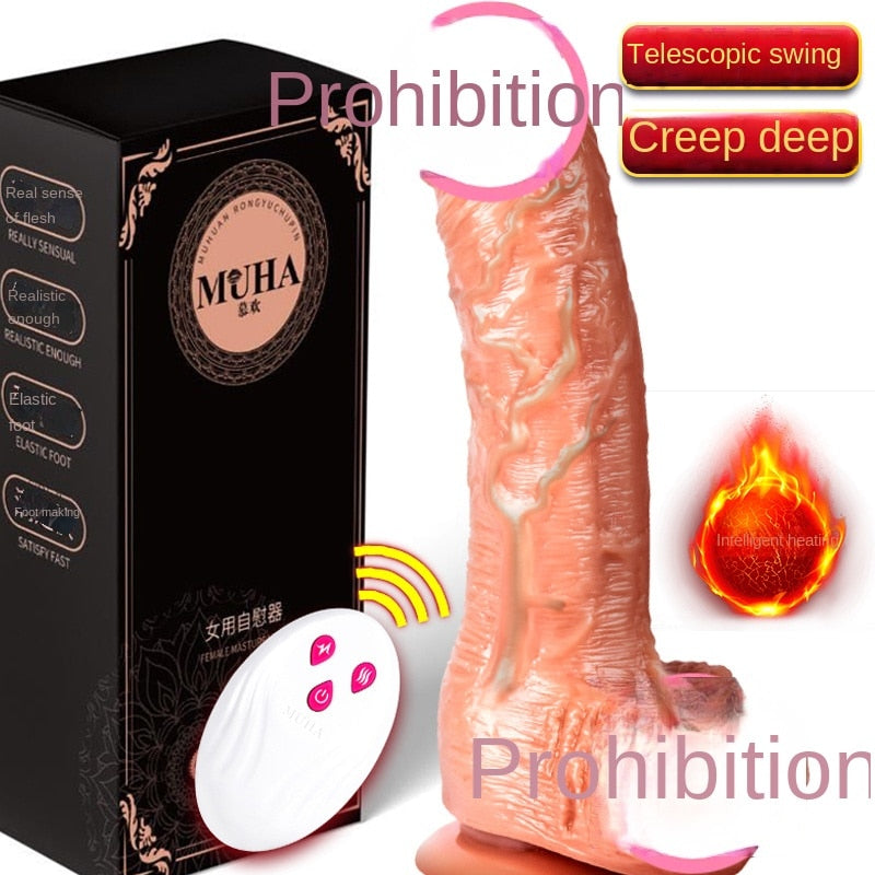 Sex Toy for Women 7inch Realistic Silicone Dildo Strong Suction Cup Lifelike Penis Warm Vibrator Sexy Skin Dildo Soft & Elastic