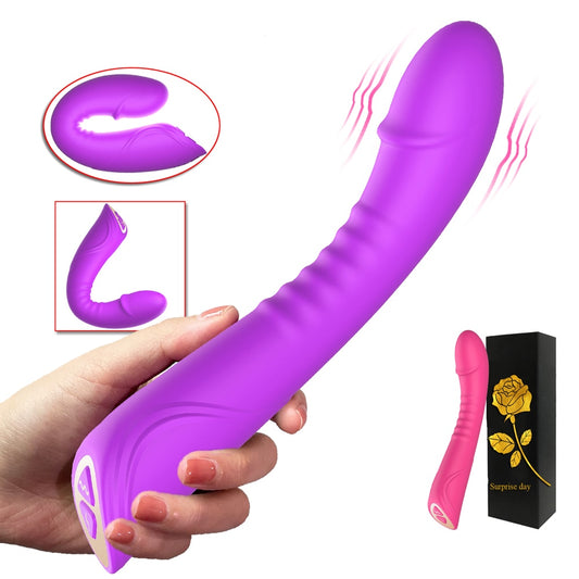 Large Size Real Dildo for Women Soft Silicone Powerful Vibrator  G-Spot Vagina Clitoris Stimulator Sex Toys for Adults