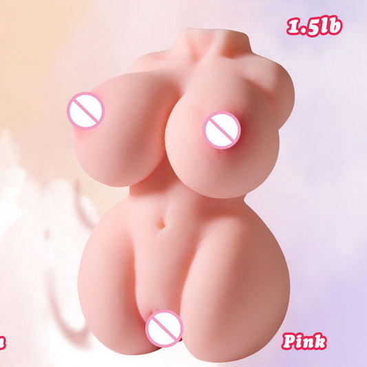 Sex Doll Male Masturbator Mini Love Doll Lifelike Pocket Pussy with 3D Realistic Textured Vagina Soft Boobs